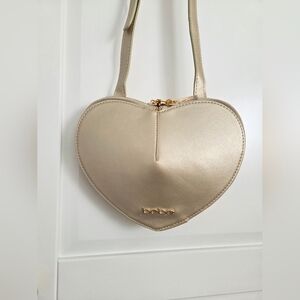 Bebe Gold Heart Crossbody